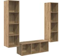vidaXL Armoire TV Set 3 pcs chêne artisanal 37 x 37 x 142,5 cm