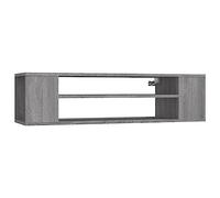 vidaXL Armoire TV suspendue Scandinave en bois d'ingénierie Sonoma gris 100x30x26,5 cm