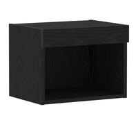 vidaXL Armoire Wall avec lumières LED Chêne Noir 40x30x30 cm