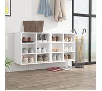 vidaXL Armoires à chaussures 2 pcs Blanc 52,5x30x50 cm808685