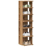 vidaXL Armoires à chaussures 2 pcs chêne artisanal bois d'ingénierie, armoire de rangement de chaussures, support à 856667
