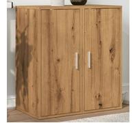 vidaXL Armoires à chaussures 2 pcs chêne artisanal bois d'ingénierie, armoire de rangement de chaussures, support à 856707