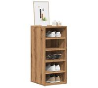 vidaXL Armoires à chaussures 2 pcs chêne artisanal bois d'ingénierie, armoire de rangement de chaussures, support à 856713