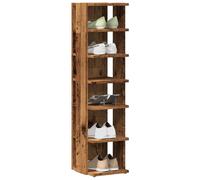 Vidaxl Armoires À Chaussures 2 Pcs Vieux Bois Bois D'ingénierie Marron