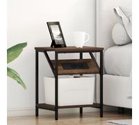 Vidaxl Armoires De Chevet 2 Pcs Chêne Marron 38 X 30 X 48 Cm