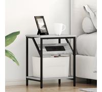 Vidaxl Armoires De Chevet 2 Pcs Sonoma Gris 38 X 30 X 48 Cm