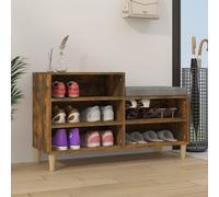 vidaXL Armoires de Chevet et lumières LED 2 pcs Sonoma Gris, Table d'appoint, Armoire de lit, Table d'appoint pour la Chambre, Table de Nuit