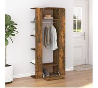 vidaXL Armoires de couloir 2 pcs Chêne fumé Bois d'ingénierie 3114179