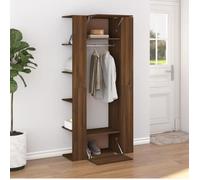vidaXL Armoires de couloir 2 pcs Chêne marron Bois d'ingénierie 3114181