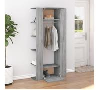 vidaXL Armoires de couloir 2 pcs Sonoma gris Bois d'ingénierie 3114180