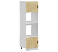 vidaXL Armoires de Four 2 pcs Porto chêne Sonoma Bois d'ingénierie, unité de Four, Armoire de Four de Cuisine, unité de Base de Four