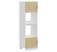 vidaXL Armoires de Four 2 pcs Kalmar chêne Sonoma Bois d'ingénierie, unité de Four, Armoire de Four de Cuisine, unité de Base de Four