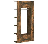 vidaXL Armoires d'entrée 2 pcs. Chêne fumé Bois composite