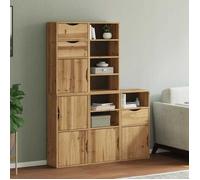vidaXL Armoires latérales 5 pcs ODDA 40x24x79 cm Bois Massif pin, Armoire, Buffet, Meuble de Rangement de Cuisine, Meuble de Rangement