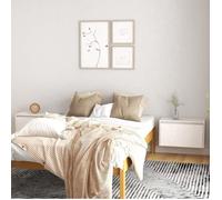 vidaXL Armoires murales 2 pcs Blanc 60x30x35 cm Bois de pin massif