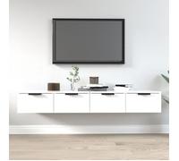 2× Armoires Murales Sonoma Gris 68x30x20 cm Bois d'Ingénierie Salon vidaXL