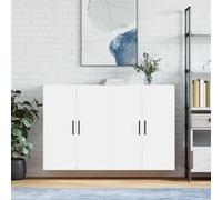 vidaXL Armoires murales 2 pcs blanc 69,5x34x90 cm