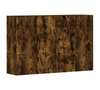 Vidaxl Armoires Murales 2 Pcs Chêne Fumé Bois D'ingénierie Marron