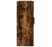 Vidaxl Armoires Murales 2 Pcs Chêne Fumé Bois D'ingénierie Marron