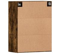 Vidaxl Armoires Murales 2 Pcs Chêne Fumé Bois D'ingénierie Marron