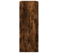 Vidaxl Armoires Murales 2 Pcs Chêne Fumé Bois D'ingénierie Marron