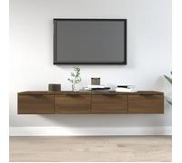 vidaXL Wandkasten 2 st 68x30x20 cm bewerkt hout bruin eikenkleur3115899 Marron G