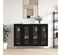 vidaXL Armoires murales 2 pcs chêne noir 69.5 x 34 x 90 cm