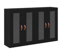 Buffet bas - vidaXL - Chêne noir - 6 portes - Étagères ajustables - Finition mate