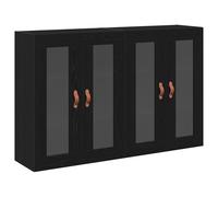 vidaXL Armoires Murales 2 pcs Chêne Noir 69,5x34x90 cm Bois d'Ingénierie