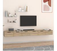 vidaXL Armoires murales 2 pcs Chêne sonoma 102x30x20 cm 3115902