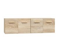 vidaXL Armoires murales 2 pcs Chêne sonoma 60x36,5x35 cm Bois Marron