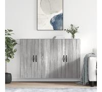 vidaXL Armoires murales 2 pcs sonoma gris bois d'ingénierie