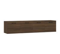 vidaXL Armoires murales 2pcs Chêne brun 60x36,5x35cm Bois d'ingénierie