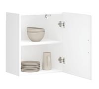 vidaXL Armoires murales de Cuisine 2 pcs Porto Blanc Brillant, Meuble Mural de Cuisine, Armoire pour Mur de Cuisine, Armoire Murale avec Porte