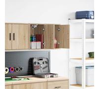 vidaXL Armoires murales de garage 2 pcs chêne sonoma bois d'ingénierie