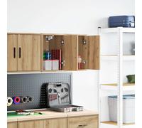 vidaXL Armoires murales garage 2 pcs chêne artisanal bois d'ingénierie