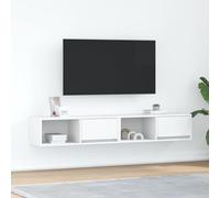 vidaXL Armoires TV 2 pcs. Blanc 80x31x25,5 cm Bois composite