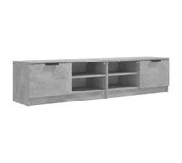 vidaXL Armoires TV 2 pcs. Gris béton 80x35x36,5 cm Bois composite