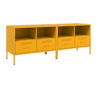 vidaXL Armoires TV 2 pcs jaune moutarde 68x39x50,5 cm Acier