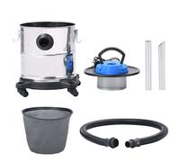 vidaXL Aspirateur à cendres avec filtre HEPA 1200W 20 L acier inoxydable