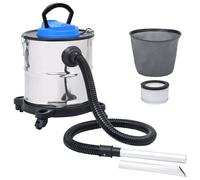 vidaXL Aspirateur à cendres et filtre HEPA 1200W 20 L Acier inoxydable