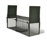 vidaXL Attrape à animaux Acier 2 portes Pliable Résistant 100x26x31 cm