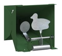 vidaXL Attrape-plombs Vert 14 x 14 x 19 cm Acier, Cible à plombs Portable, équipement de Pratique Compact, Outil de tir en extérieur, Fun et Pratique