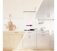 vidaXL Autocollants auto-adhésifs pour meuble argenté 90x500 cm PET