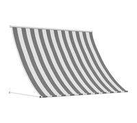 vidaXL Auvent Anthracite et Blanc 250 x 150 cm, Auvent Moderne, Toile Anti-UV, Ombre Ajustable, Jardin rétractable, Protection Soleil terrasse