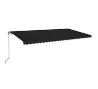 vidaXL Auvent automatique avec capteur de vent et LED 600x350 cm Anthracite