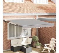 Vidaxl Auvent Automatique Pliable Gris Clair 300x250 Cm
