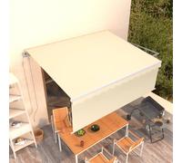 Vidaxl Auvent Automatique Rétractable Avec Store 4x3 M Crème