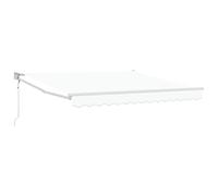 Vidaxl Auvent Automatique Rétractable Blanc 300x250 Cm, Tissu De Remplacement Pour Auvent Vidaxl 3x2,5 M Blanc