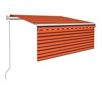 Auvent Automatique avec Capteur de Vent et LED Jardin Terrasse Extérieur vidaXL